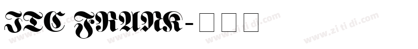ITC FRANK字体转换